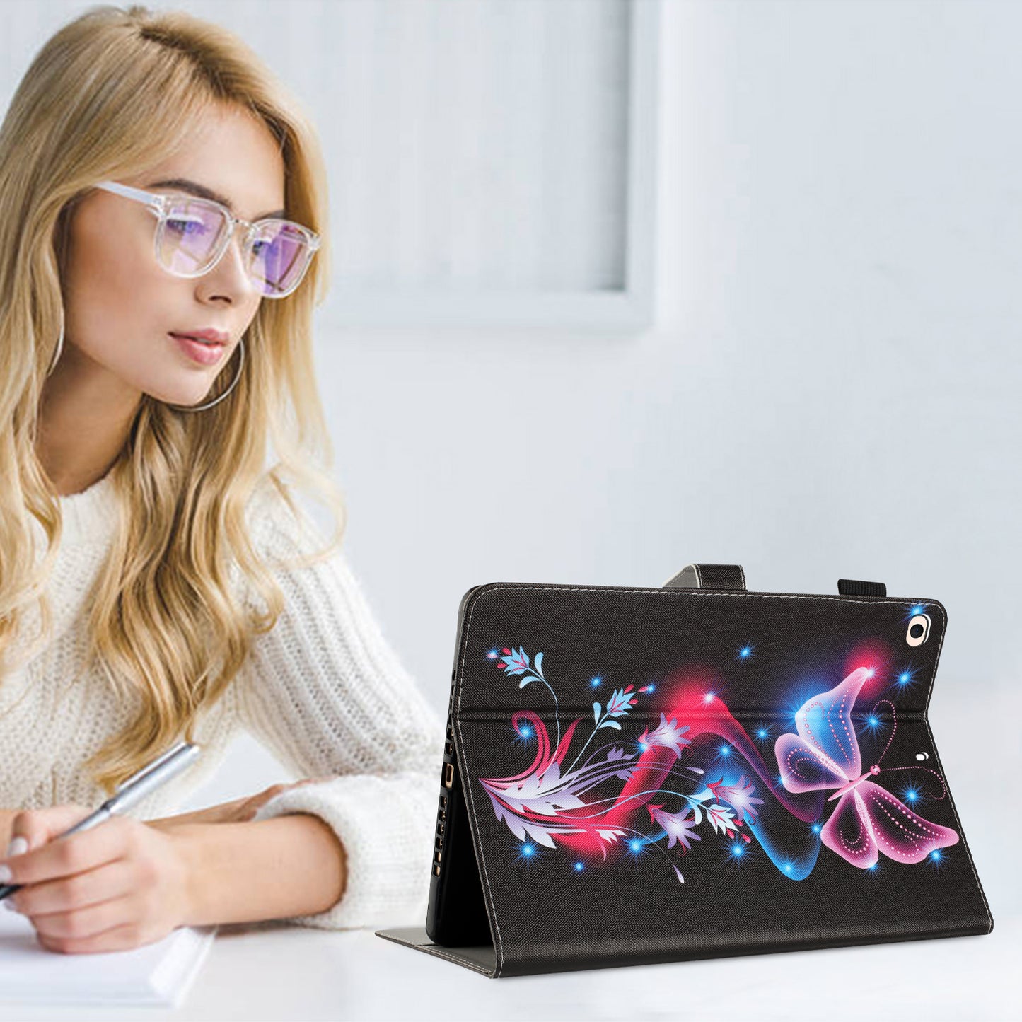 For iPad Mini / Mini 2 / mini 3 / mini 4 / mini (2019) 7.9 inch Pattern Printing Tablet Case Anti-Drop PU Leather Flip Cover