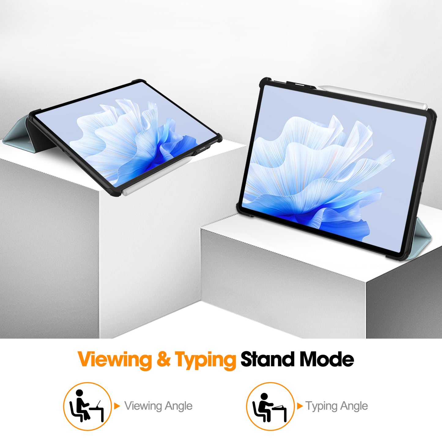 For Huawei MatePad Air 11.5 inch (2023) Auto Wake / Sleep Trifold Stand Tablet Case PU Leather Pattern Printed Cover
