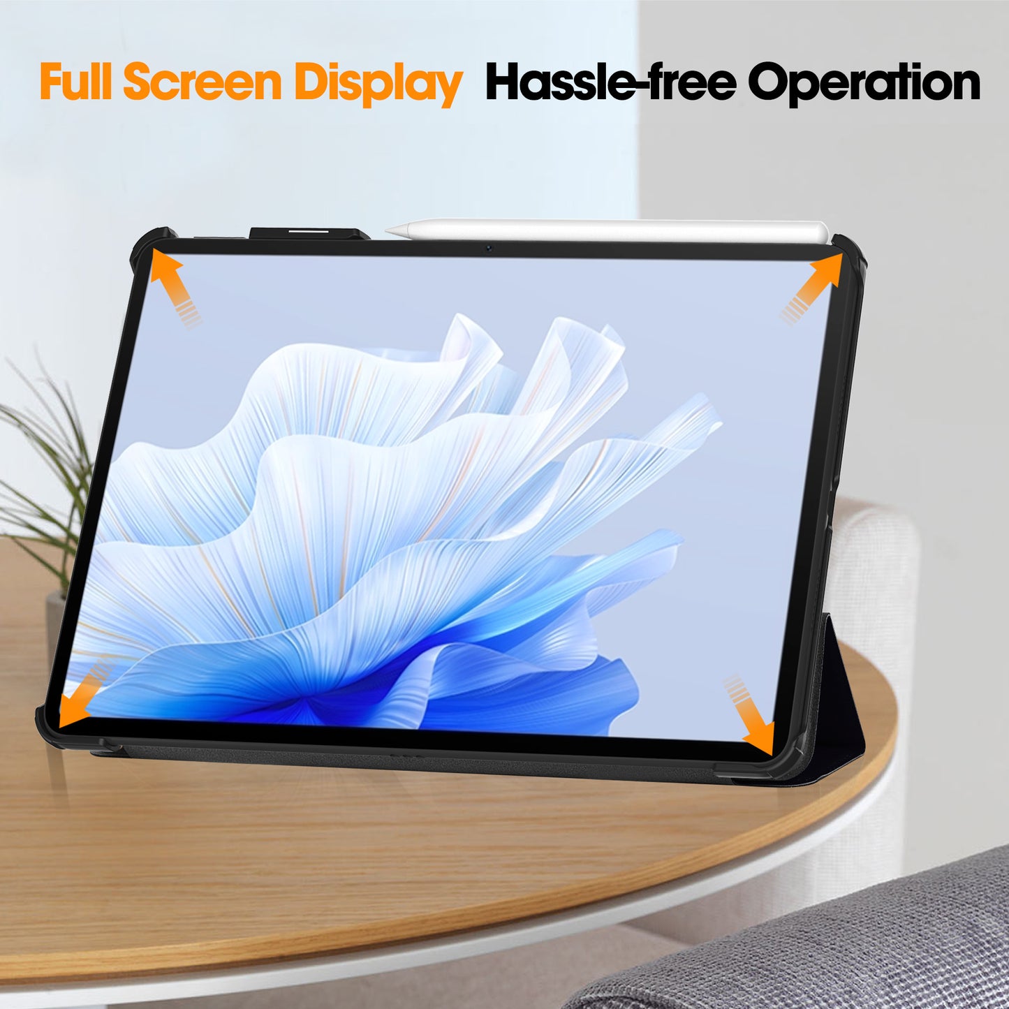 For Huawei MatePad Air 11.5 inch (2023) Auto Wake / Sleep Trifold Stand Tablet Case PU Leather Pattern Printed Cover