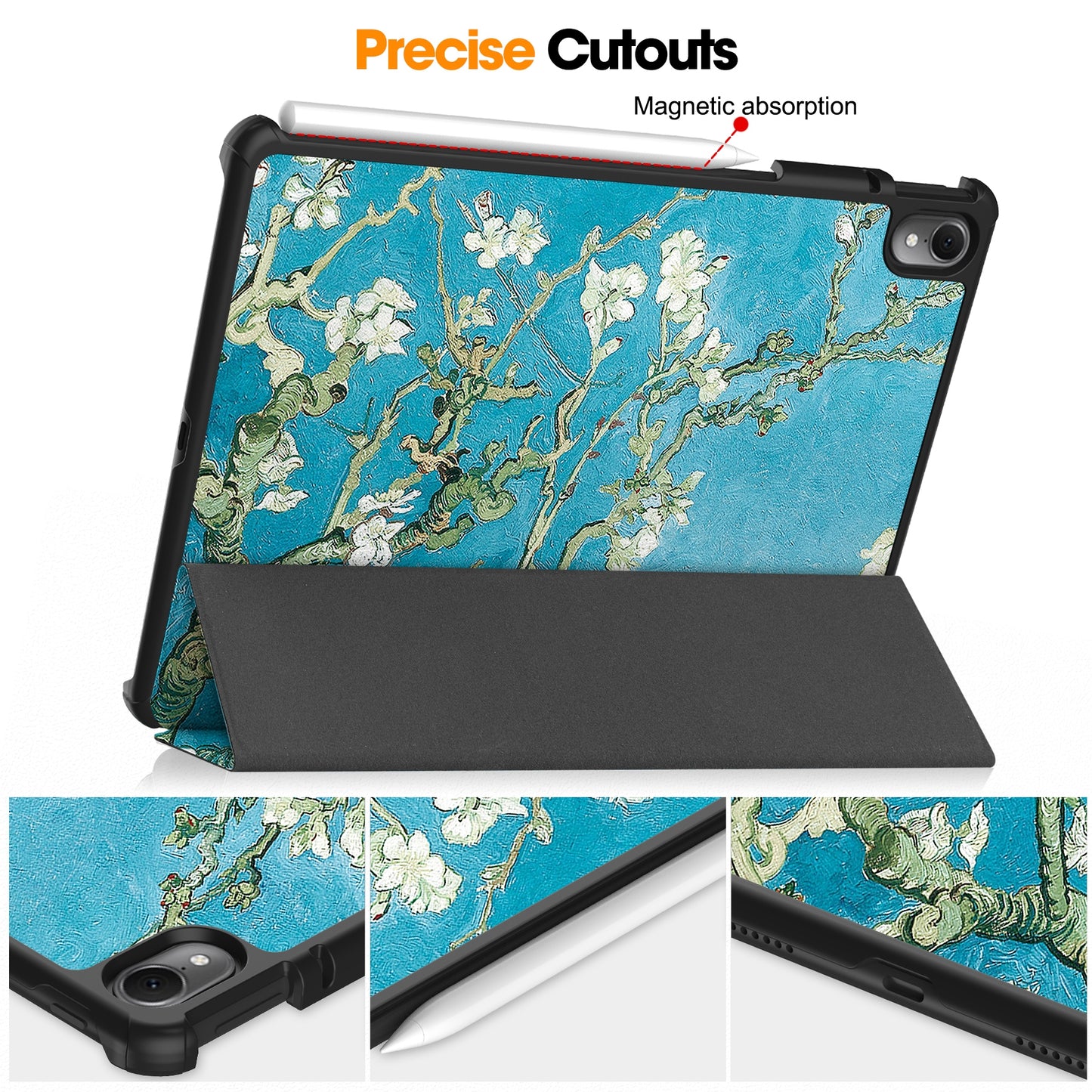 For Huawei MatePad Air 11.5 inch (2023) Auto Wake / Sleep Trifold Stand Tablet Case PU Leather Pattern Printed Cover