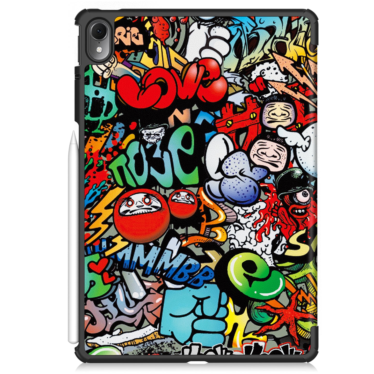 For Huawei MatePad Air 11.5 inch (2023) Auto Wake / Sleep Trifold Stand Tablet Case PU Leather Pattern Printed Cover