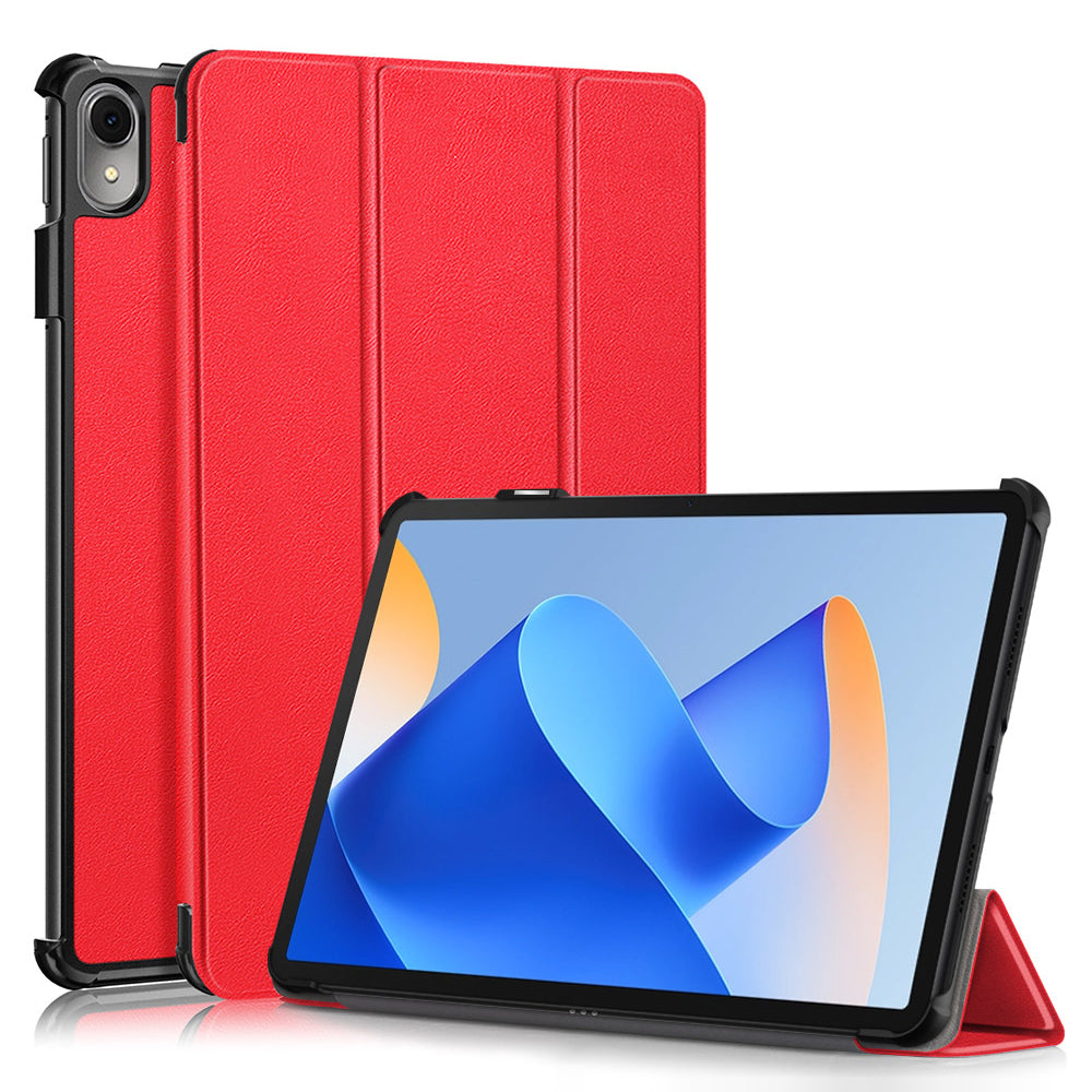 For Huawei MatePad 11 (2023) Tri-fold Stand Tablet Case PU Leather Tablet Cover with Auto Wake / Sleep