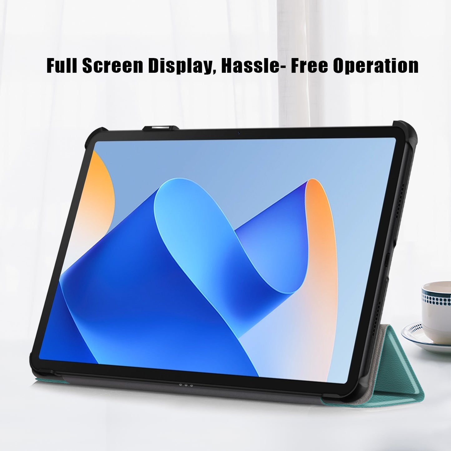 For Huawei MatePad 11 (2023) Tri-fold Stand Tablet Case PU Leather Tablet Cover with Auto Wake / Sleep
