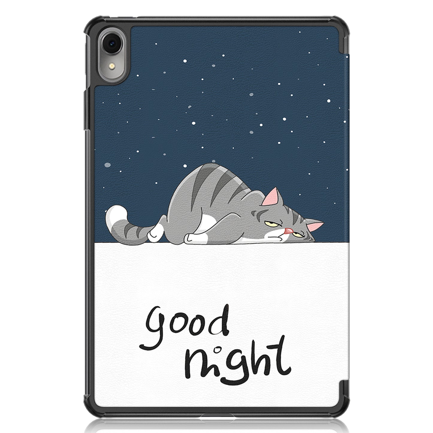 For Huawei MatePad 11 (2023) Tri-fold Stand Tablet Case Pattern Printing PU Leather Cover with Auto Wake / Sleep