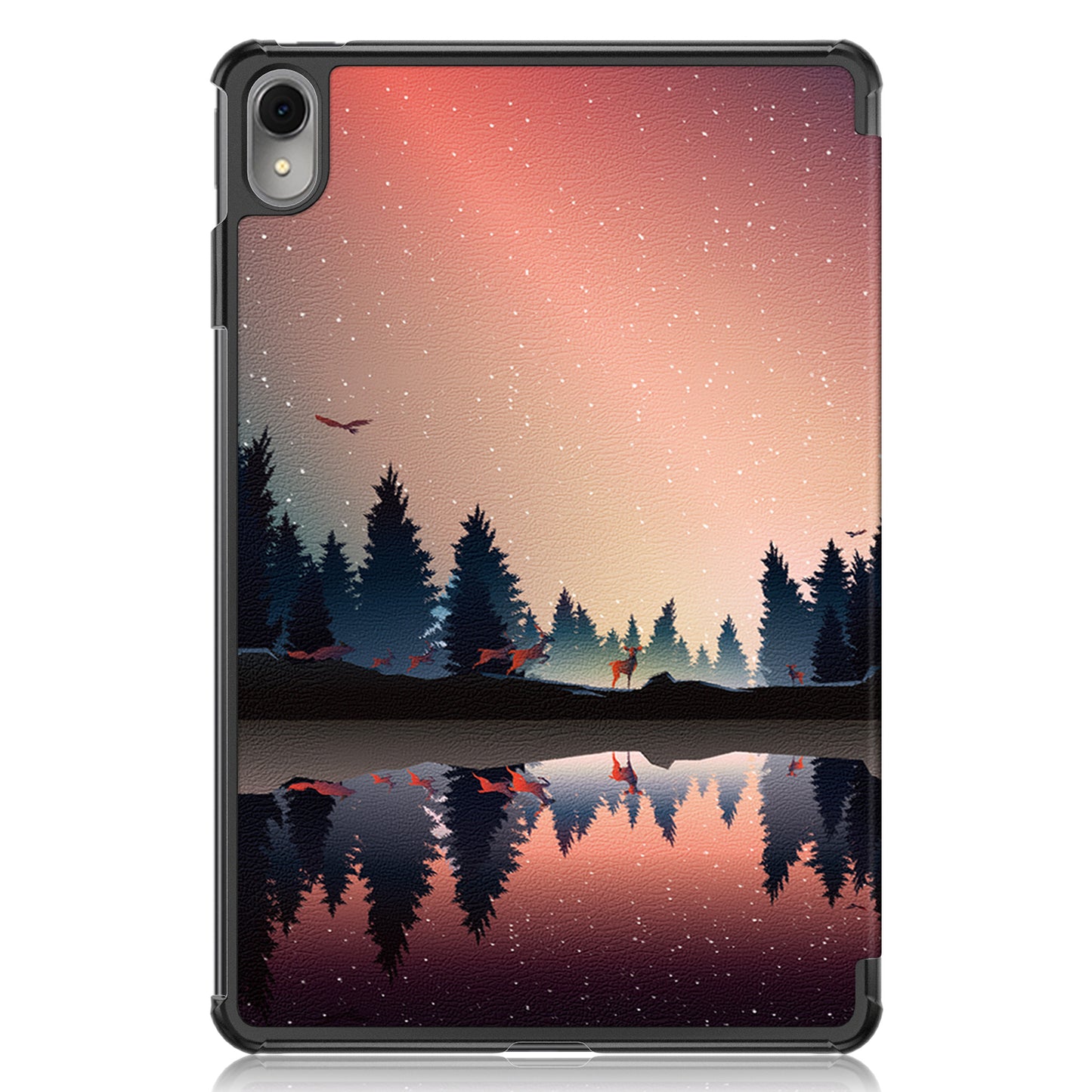 For Huawei MatePad 11 (2023) Tri-fold Stand Tablet Case Pattern Printing PU Leather Cover with Auto Wake / Sleep