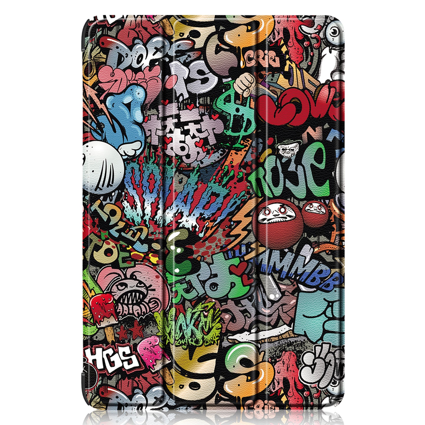 For Huawei MatePad 11 (2023) Tri-fold Stand Tablet Case Pattern Printing PU Leather Cover with Auto Wake / Sleep