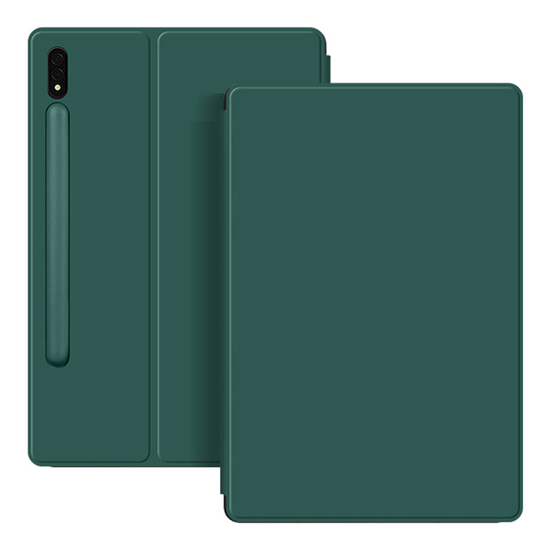 For Samsung Galaxy Tab S7 PU Leather Magnetic Tablet Case Stand Auto Sleep / Wake Cover