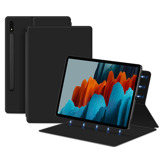 For Samsung Galaxy Tab S7 PU Leather Magnetic Tablet Case Stand Auto Sleep / Wake Cover
