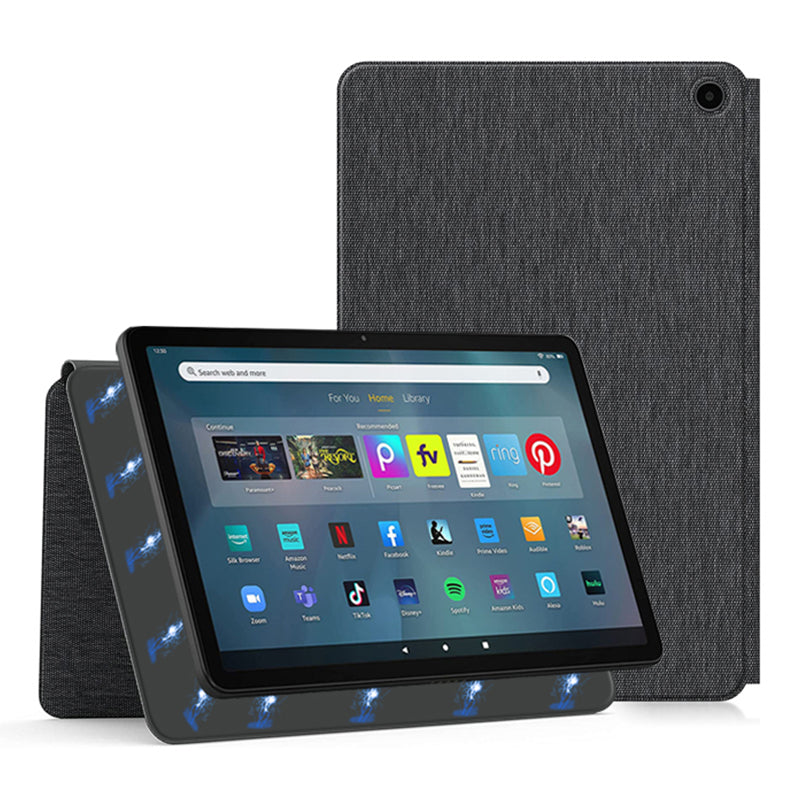 For Amazon Fire Max 11 Magnetic Tablet Case Shockproof PU Leather+PC Cover with Stand