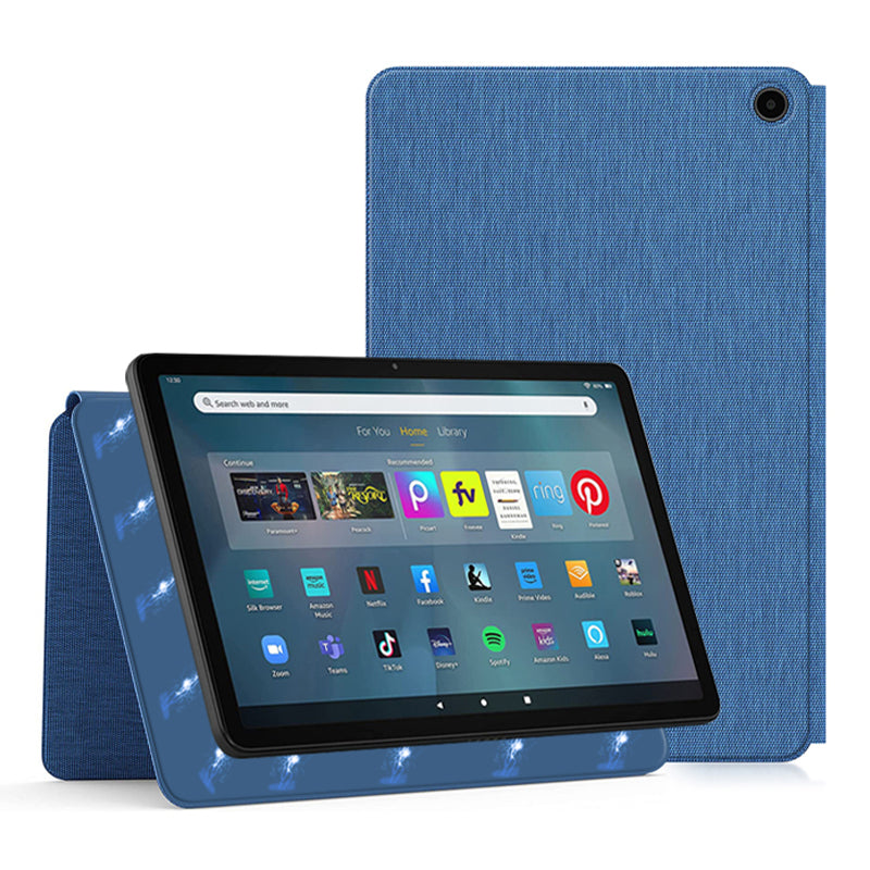 For Amazon Fire Max 11 Magnetic Tablet Case Shockproof PU Leather+PC Cover with Stand