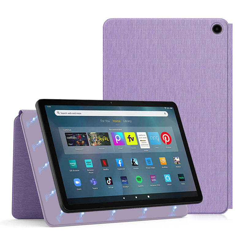 For Amazon Fire Max 11 Magnetic Tablet Case Shockproof PU Leather+PC Cover with Stand