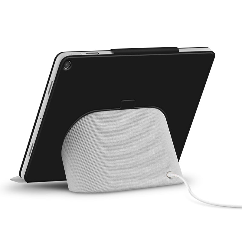 For Google Pixel Tablet Tri-fold Stand Cover PU Leather Magnetic Attachment Tablet Case