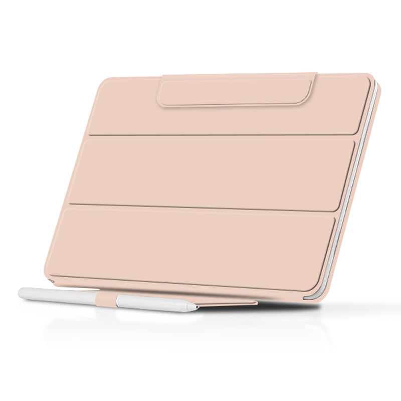 For Google Pixel Tablet Tri-fold Stand Cover PU Leather Magnetic Attachment Tablet Case