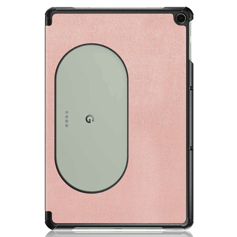 Pure Color Protective Case for Google Pixel Tablet PU Leather Anti-drop Tablet Cover with Case Tri-fold Stand