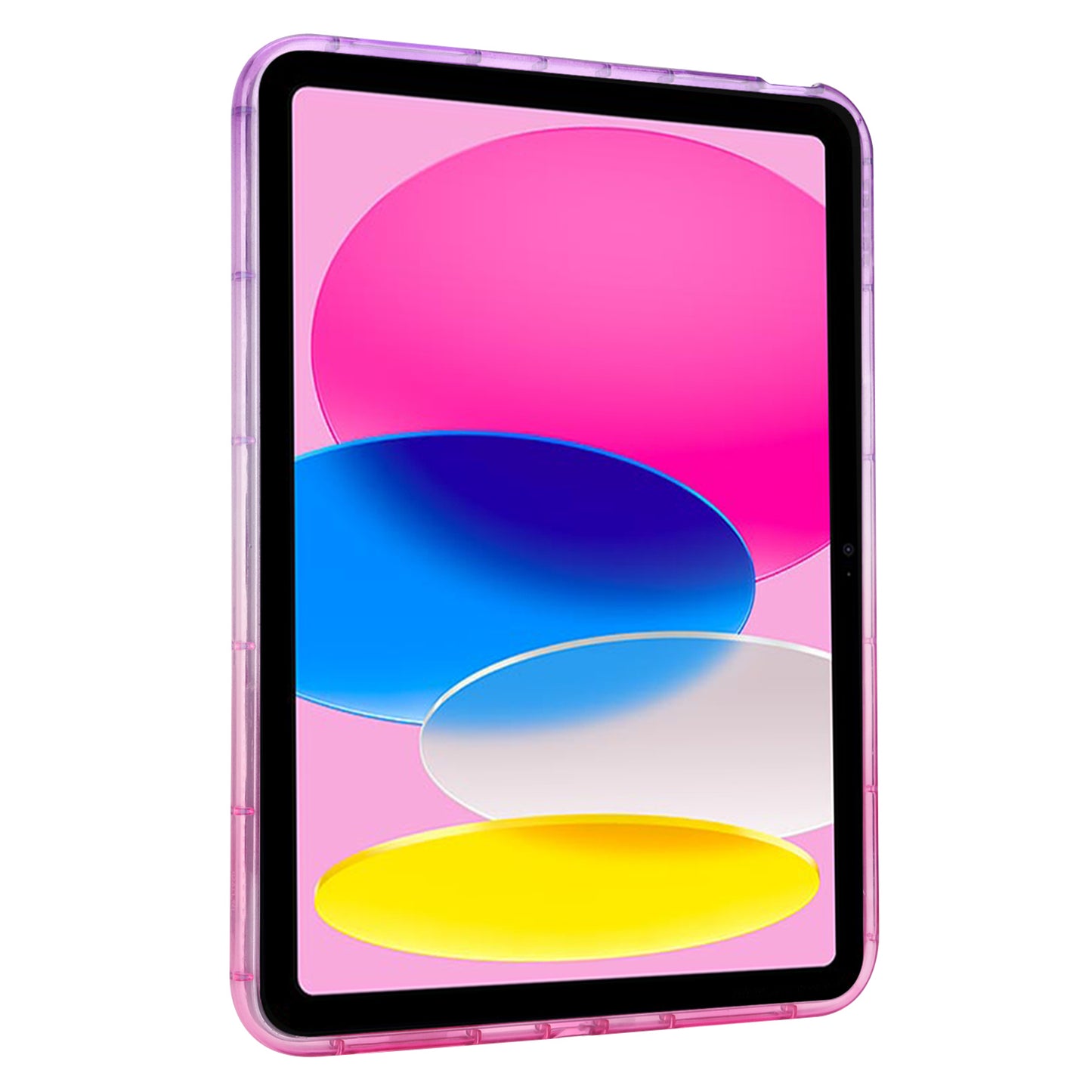 For iPad 10.9 (2022) Soft TPU Tablet Case Gradient Glitter Down Jacket Design Anti-drop Cover