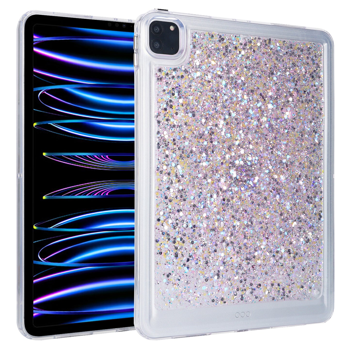 For iPad Pro 11 (2018) / (2020) / (2021) / (2022) Glitter Tablet Case TPU + PC Protective Tablet Cover