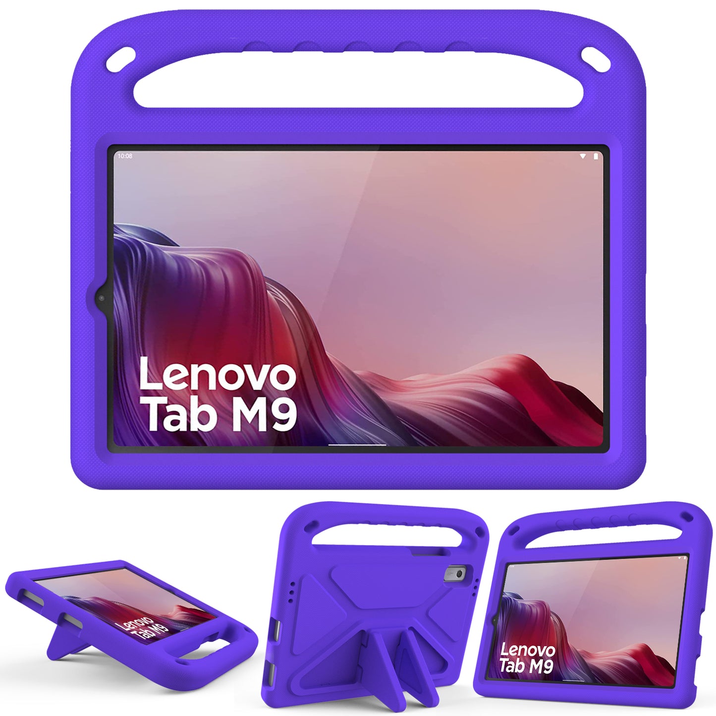 Kickstand Tablet Case for Lenovo Tab M9 , Hand Grip EVA Shockproof Tablet Cover