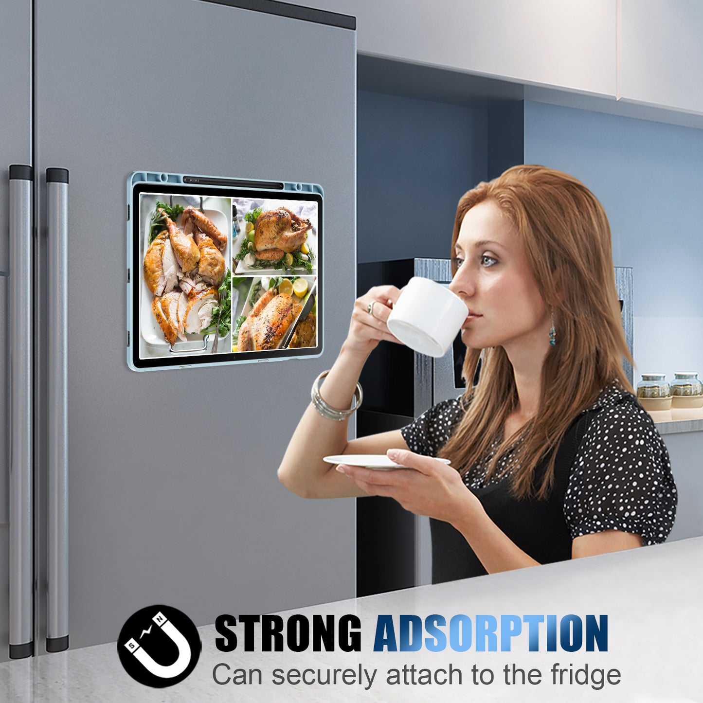 Tablet Case for Samsung Galaxy Tab S9 SM-X710, SM-X716B, SM-X718U PU Leather Origami Stand Protective Cover