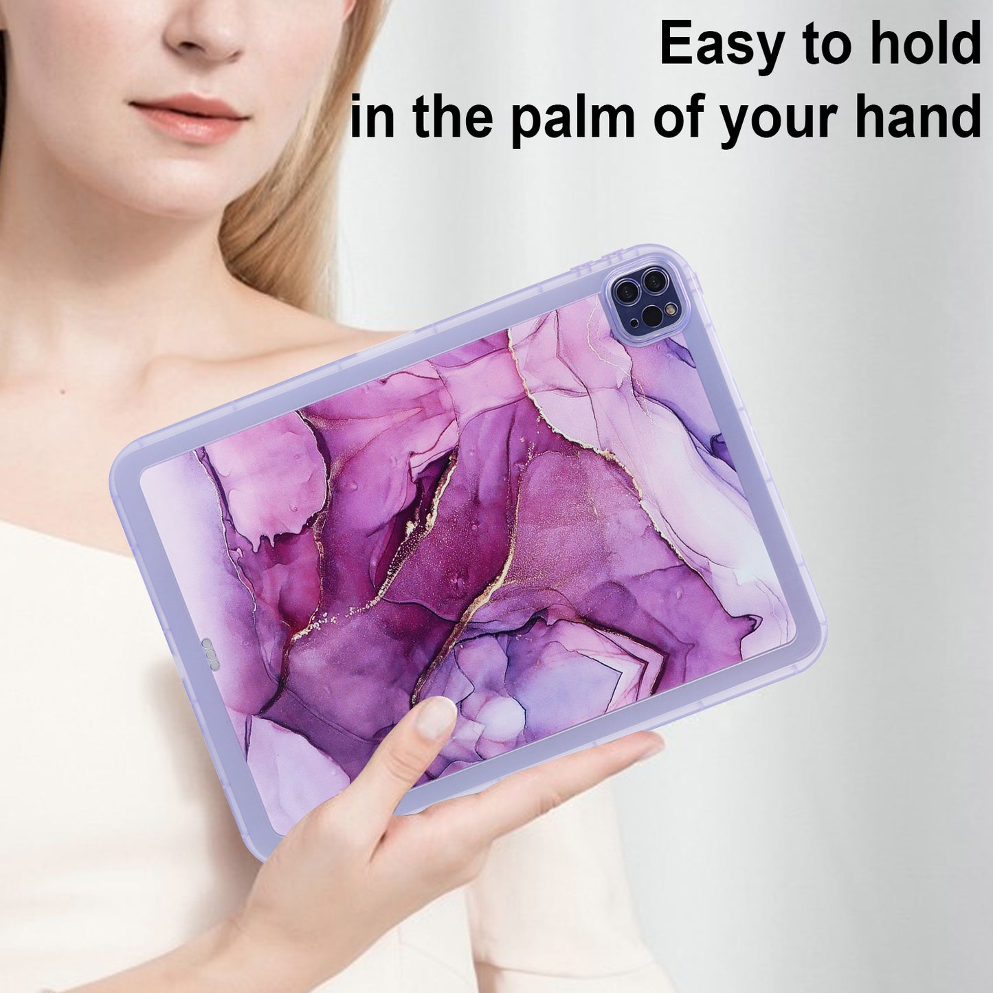 For iPad Pro 11 (2020) / (2021) / (2022) Soft TPU Tablet Case Marble Pattern Printing Back Shell