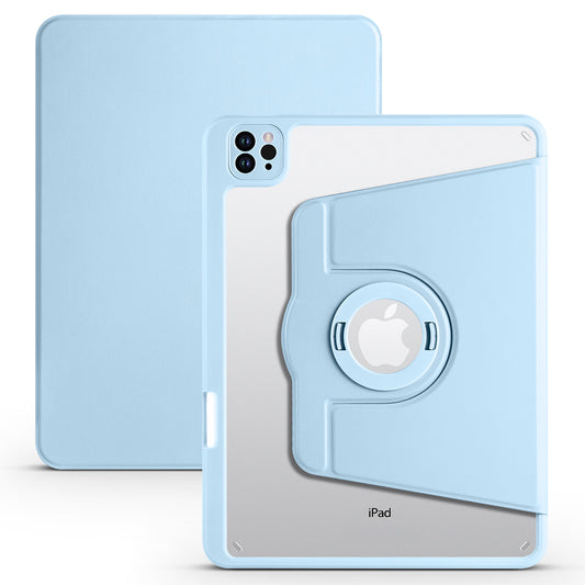 For iPad Pro 11 (2021) / (2020) / (2022) / iPad Air (2020) / (2022) Anti-Drop Tablet Case Rotating Stand PU Leather TPU Cover