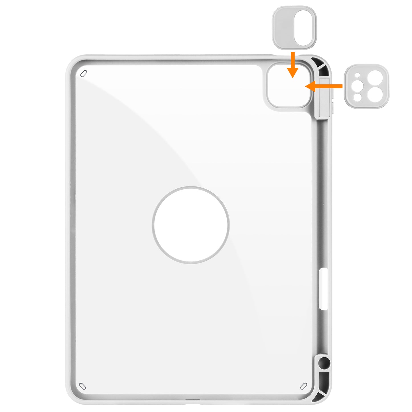 For iPad Pro 11 (2021) / (2020) / (2022) / iPad Air (2020) / (2022) Anti-Drop Tablet Case Rotating Stand PU Leather TPU Cover