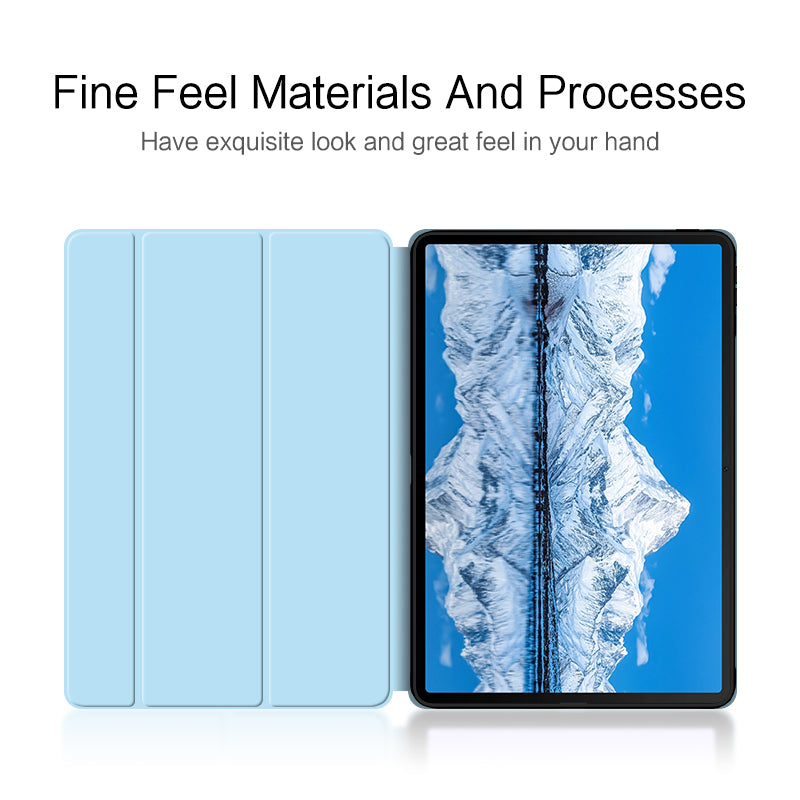 For Huawei Qingyun C7 Trifold Stand Tablet Case PU Leather Auto Sleep / Wake Smart Cover
