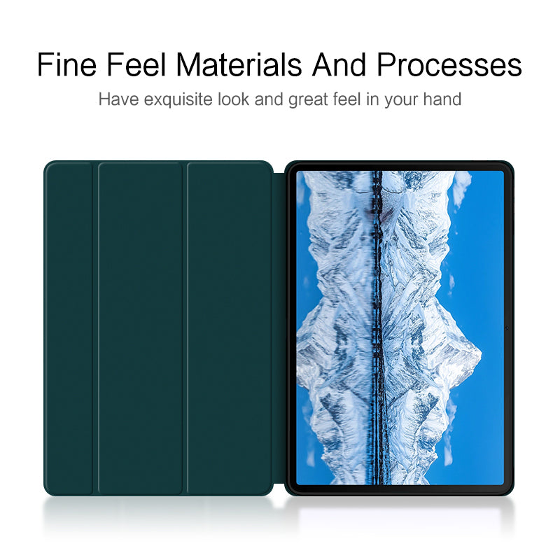 For Huawei Qingyun C7 Trifold Stand Tablet Case PU Leather Auto Sleep / Wake Smart Cover