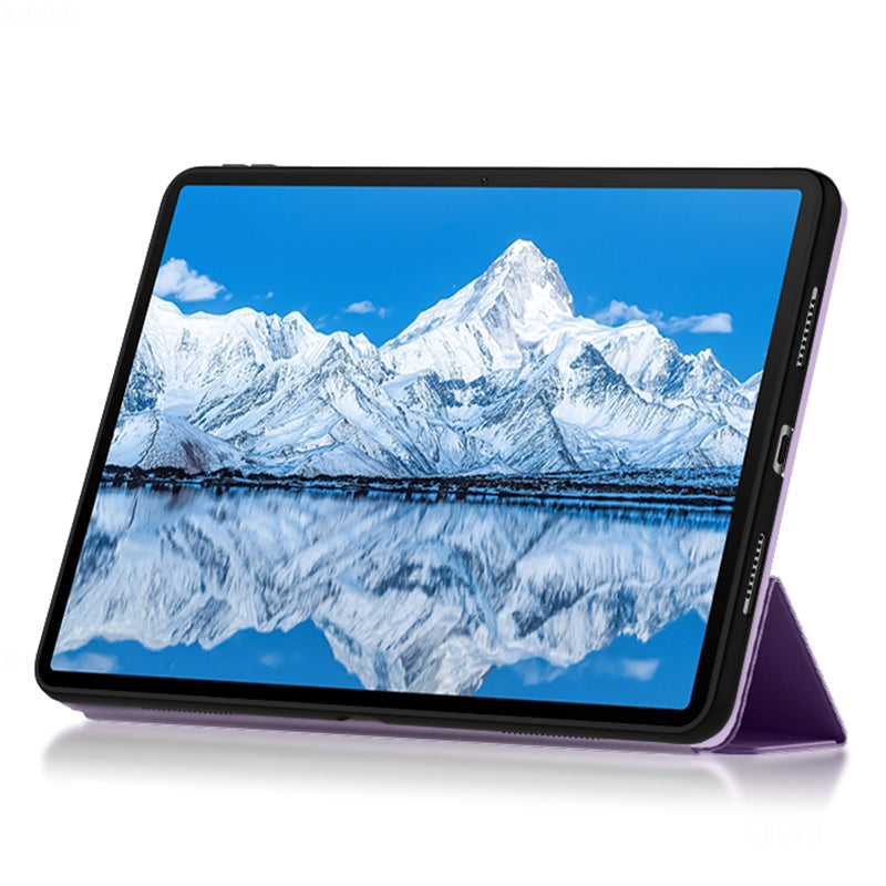 For Huawei Qingyun C7 Trifold Stand Tablet Case PU Leather Auto Sleep / Wake Smart Cover