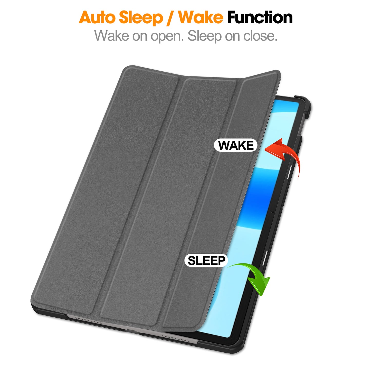 For Huawei MatePad 11.5 Tri-fold Stand Tablet Case Auto Wake / Sleep Tablet Leather Cover