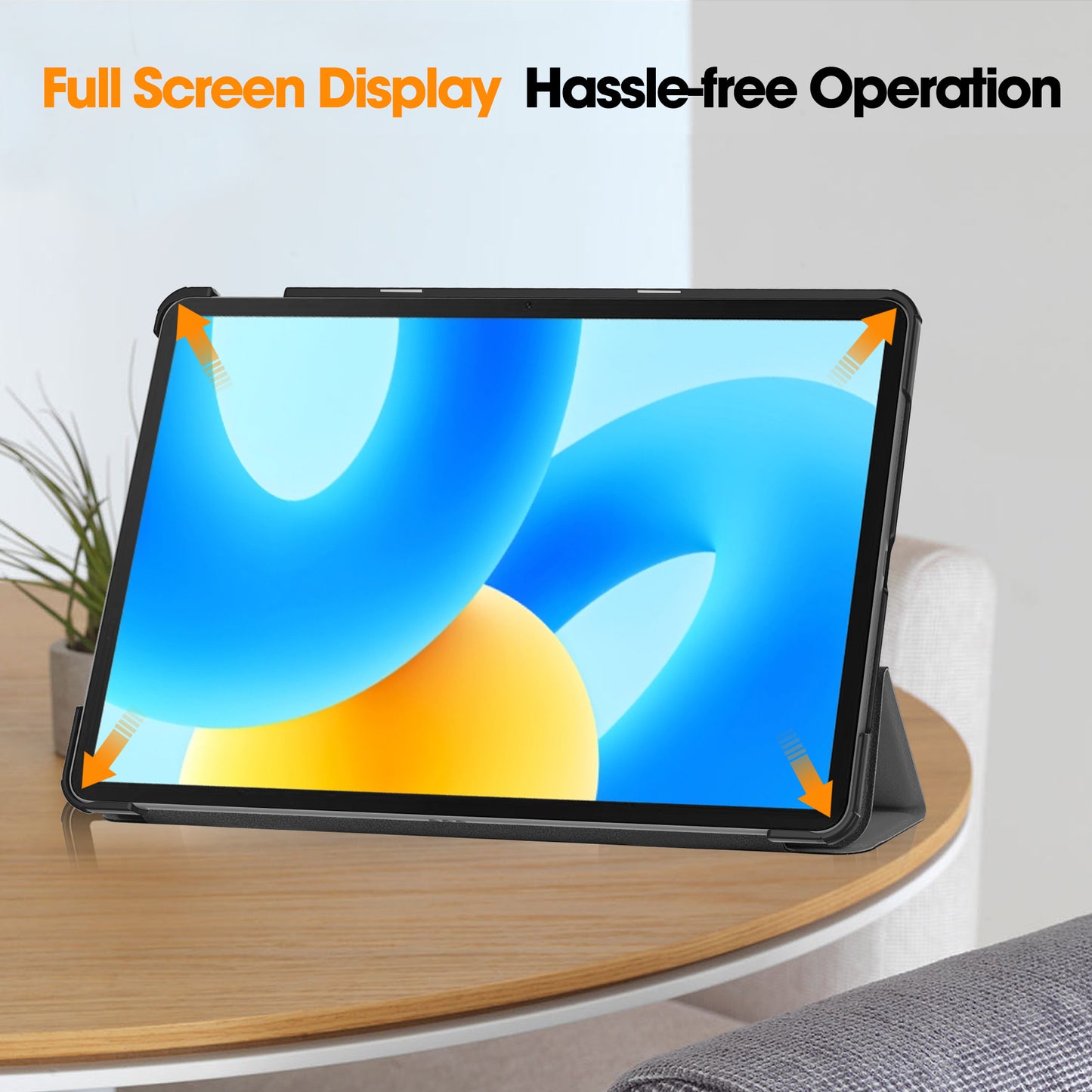 For Huawei MatePad 11.5 Tri-fold Stand Tablet Case Auto Wake / Sleep Tablet Leather Cover