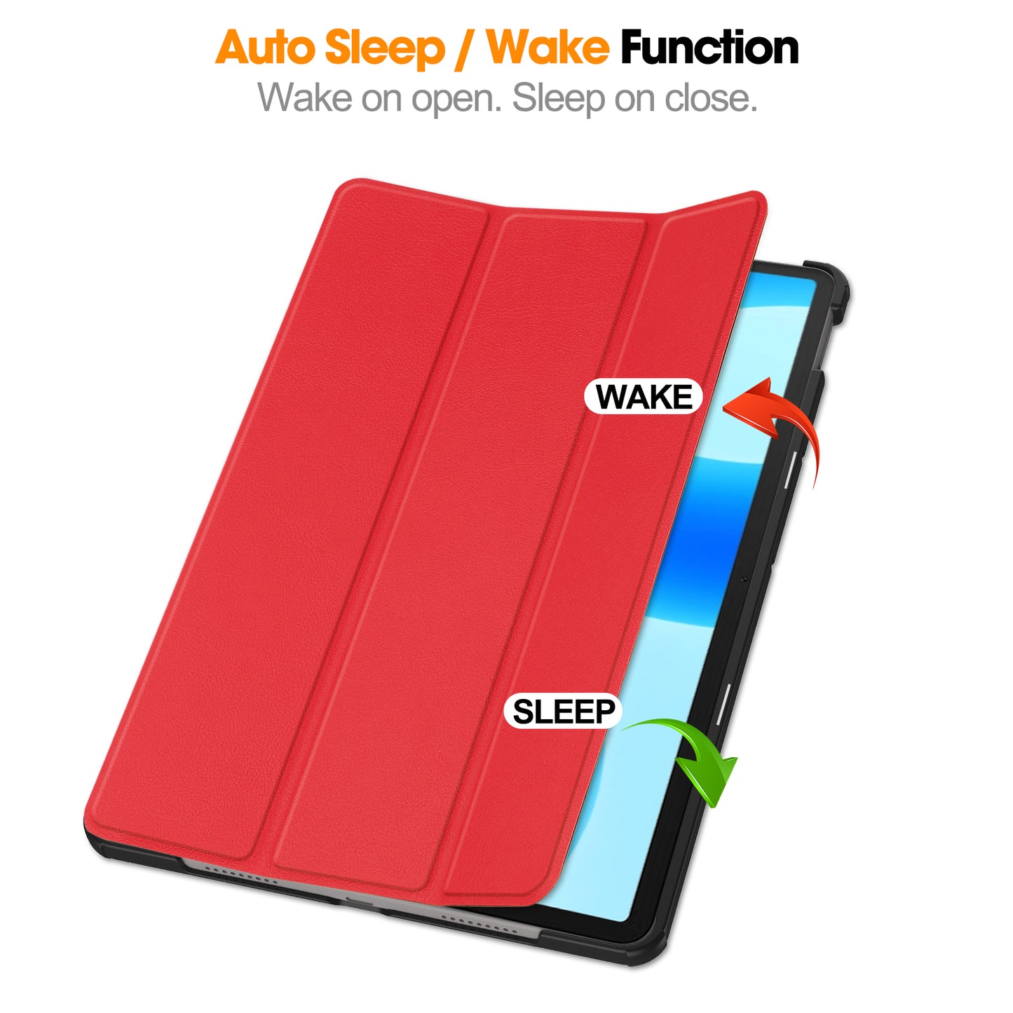 For Huawei MatePad 11.5 Tri-fold Stand Tablet Case Auto Wake / Sleep Tablet Leather Cover