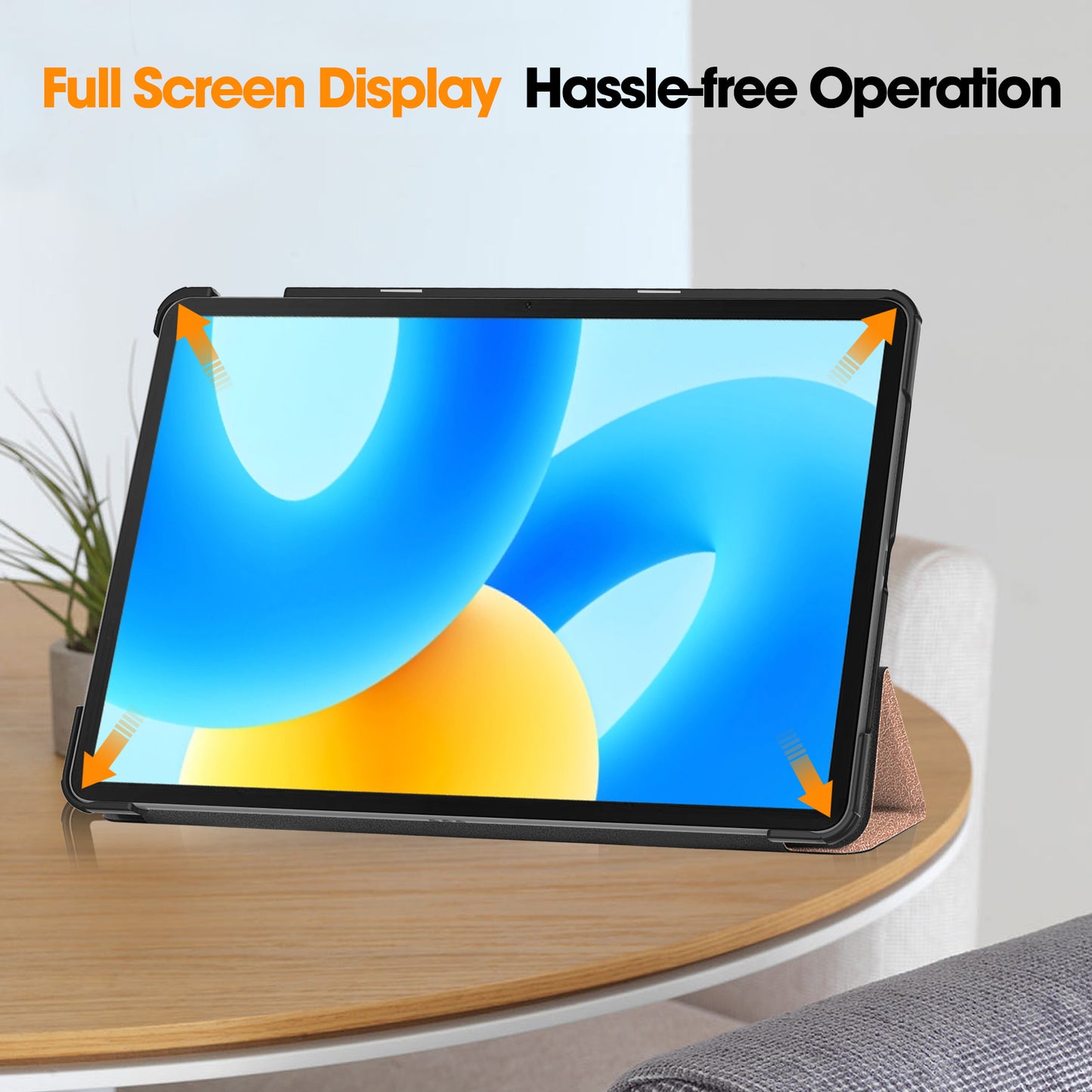 For Huawei MatePad 11.5 Tri-fold Stand Tablet Case Auto Wake / Sleep Tablet Leather Cover