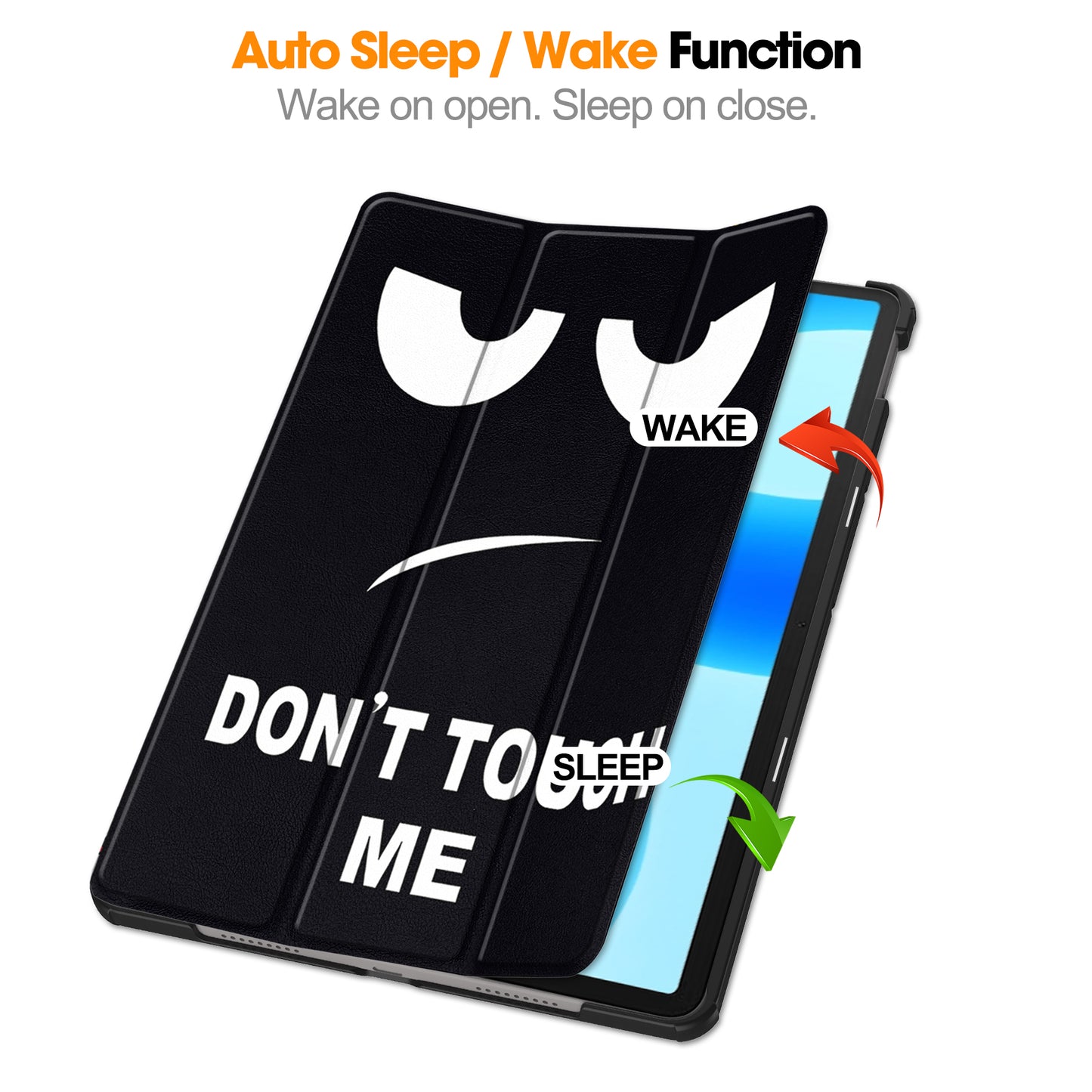 For Huawei MatePad 11.5 Tri-fold Stand Tablet Cover Pattern Printing PU Leather Tablet Case
