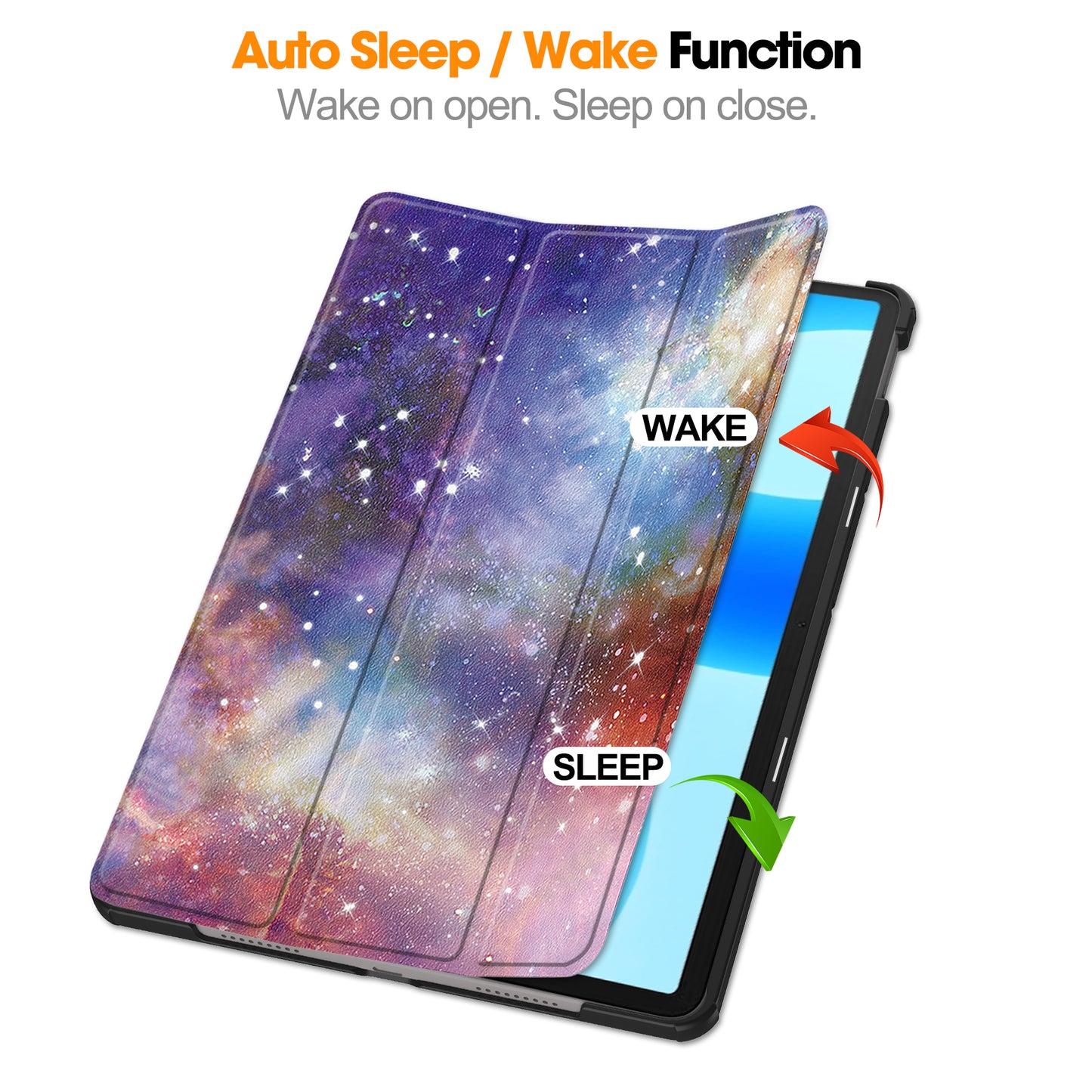 For Huawei MatePad 11.5 Tri-fold Stand Tablet Cover Pattern Printing PU Leather Tablet Case