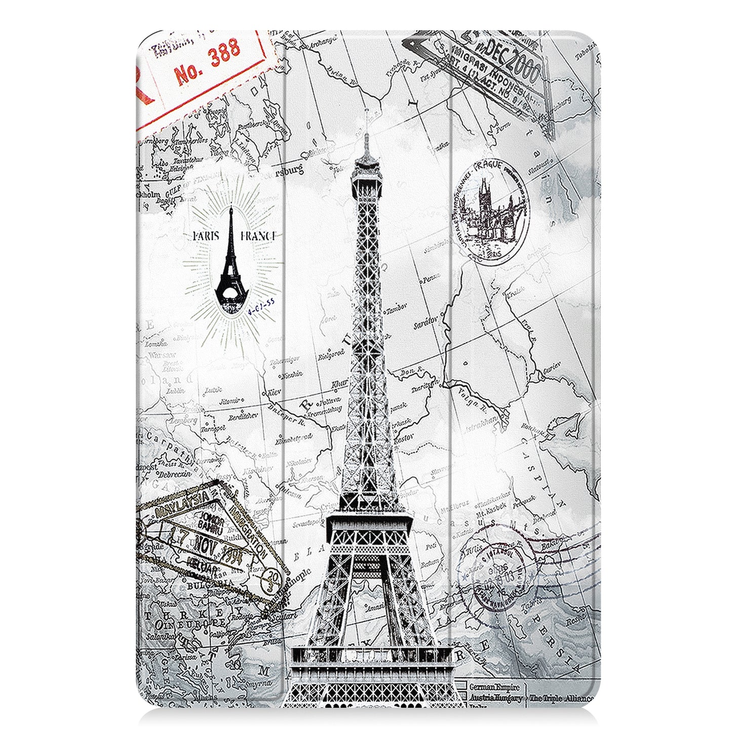For Huawei MatePad 11.5 Tri-fold Stand Tablet Cover Pattern Printing PU Leather Tablet Case