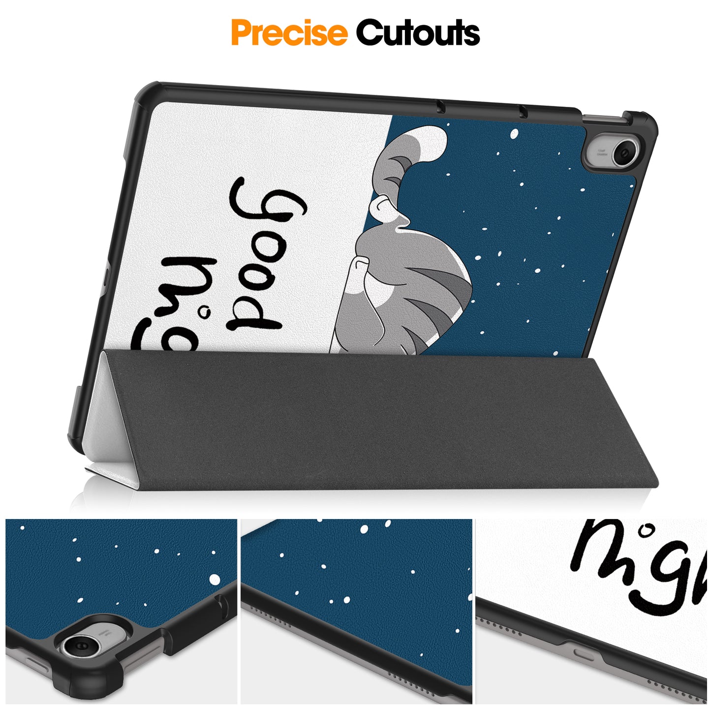 For Huawei MatePad 11.5 Tri-fold Stand Tablet Cover Pattern Printing PU Leather Tablet Case
