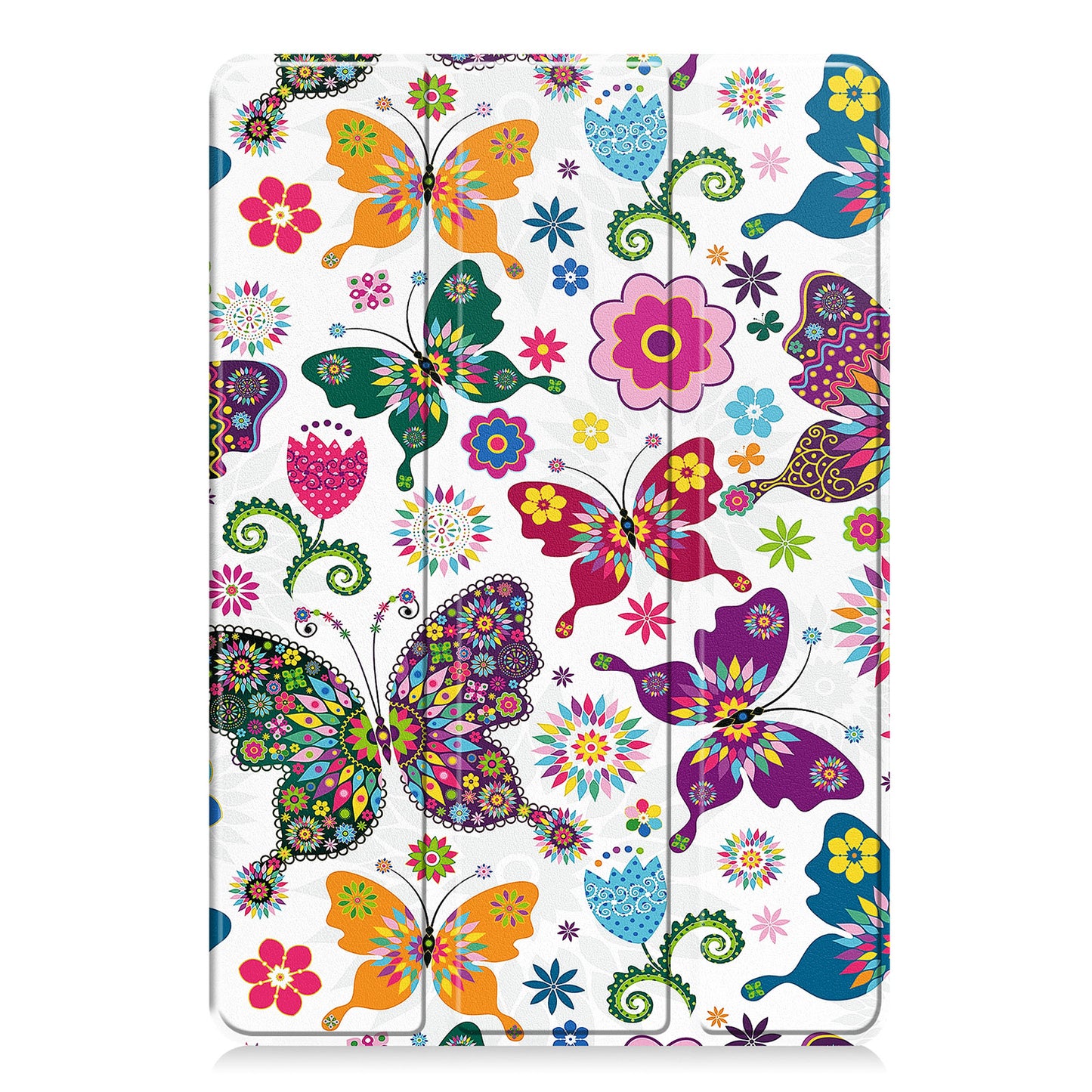 For Amazon Fire HD 10 (2023) PU Leather Tablet Case Tri-fold Stand Pattern Printing Tablet Cover