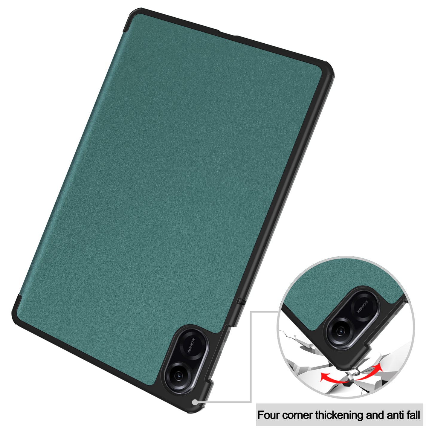 For Honor Pad X8 Pro Tri-Fold Stand Shell PU Leather Auto Sleep / Wake Protective Tablet Cover