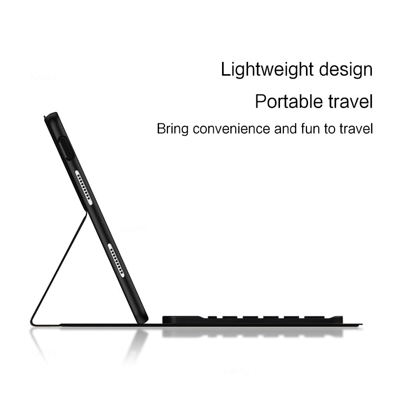For Huawei Qingyun C7 PU Leather Case Stand Tablet Cover with Detachable Bluethooth Keyboard / Pencil Slot