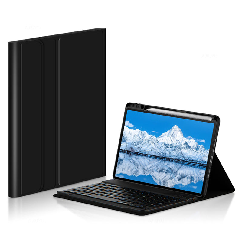 For Huawei Qingyun C7 PU Leather Case Stand Tablet Cover with Detachable Bluethooth Keyboard / Pencil Slot