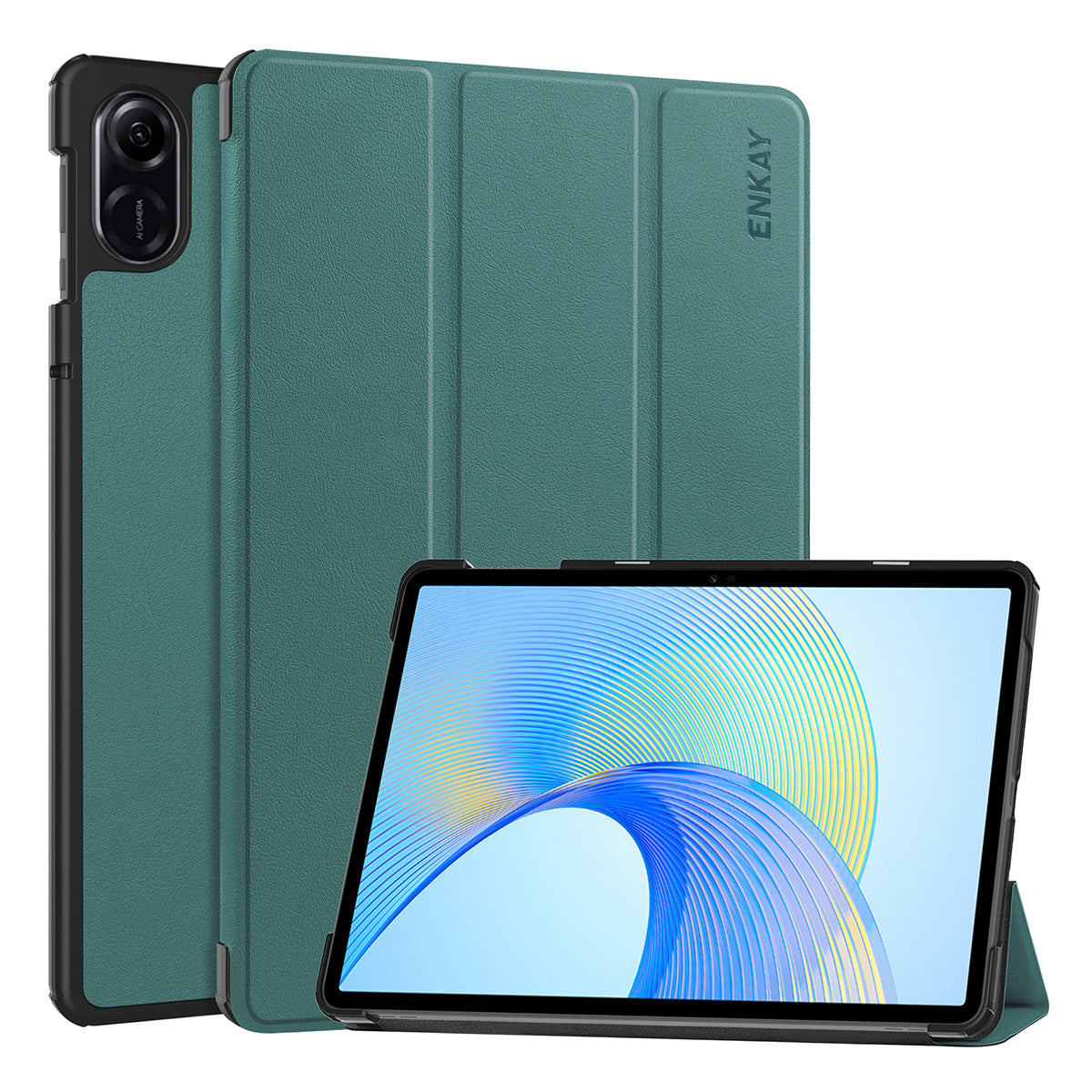 ENKAY HAT PRINCE Protective Cover for Honor Pad X8 Pro / X9 , Trifold Stand PU Leather+PC Smart Tablet Case