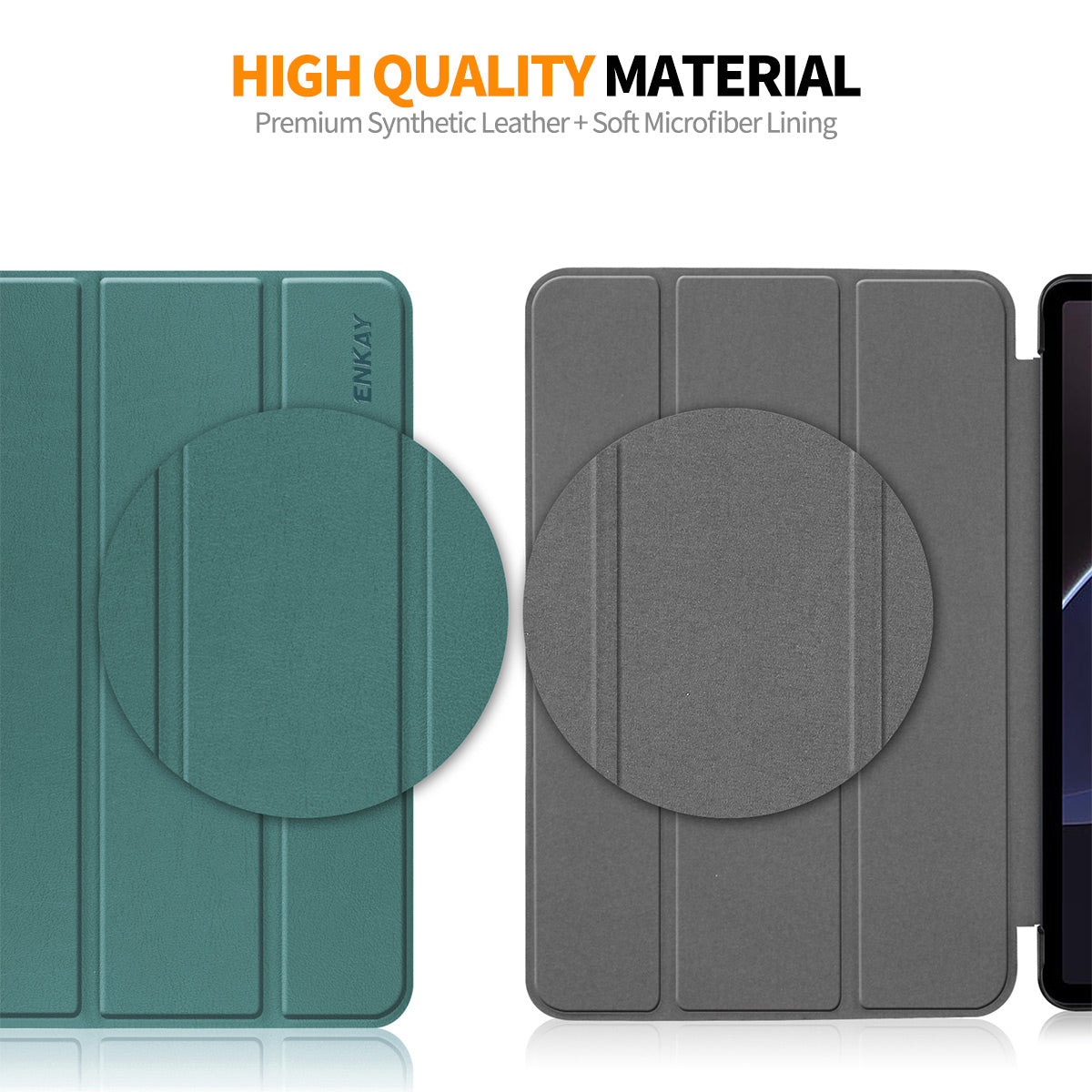 ENKAY HAT PRINCE Protective Cover for Honor Pad X8 Pro / X9 , Trifold Stand PU Leather+PC Smart Tablet Case