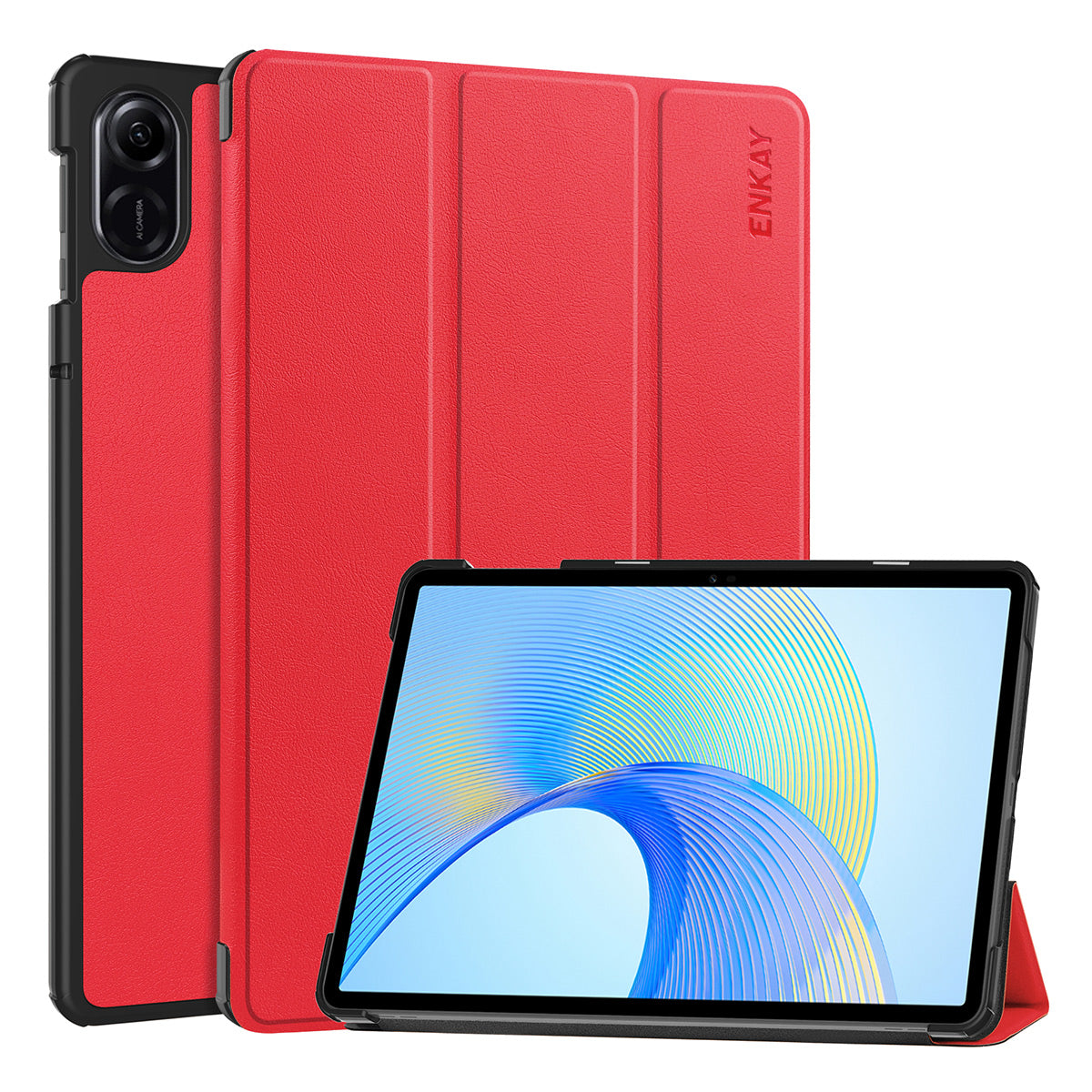 ENKAY HAT PRINCE Protective Cover for Honor Pad X8 Pro / X9 , Trifold Stand PU Leather+PC Smart Tablet Case