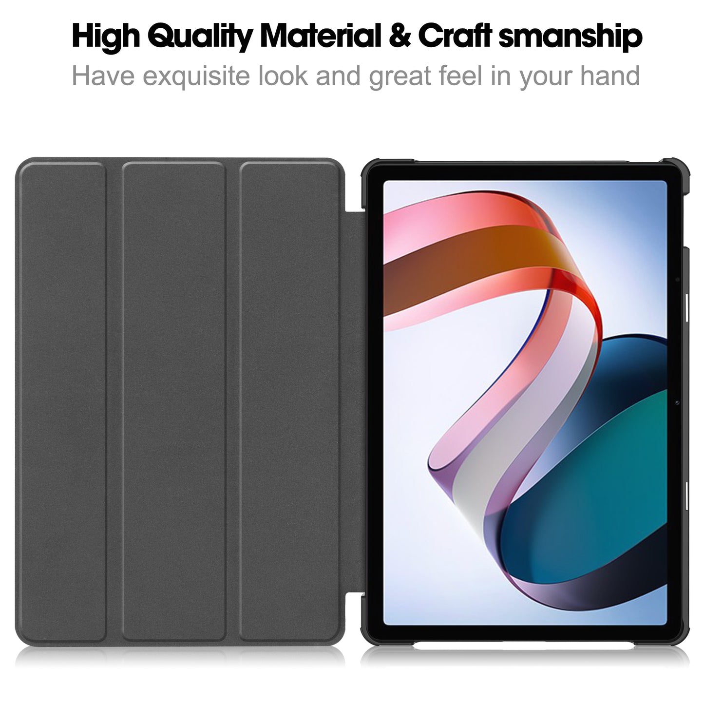 For Xiaomi Redmi Pad SE PU Leather Tablet Case Pattern Printing Tablet Cover with Tri-fold Stand