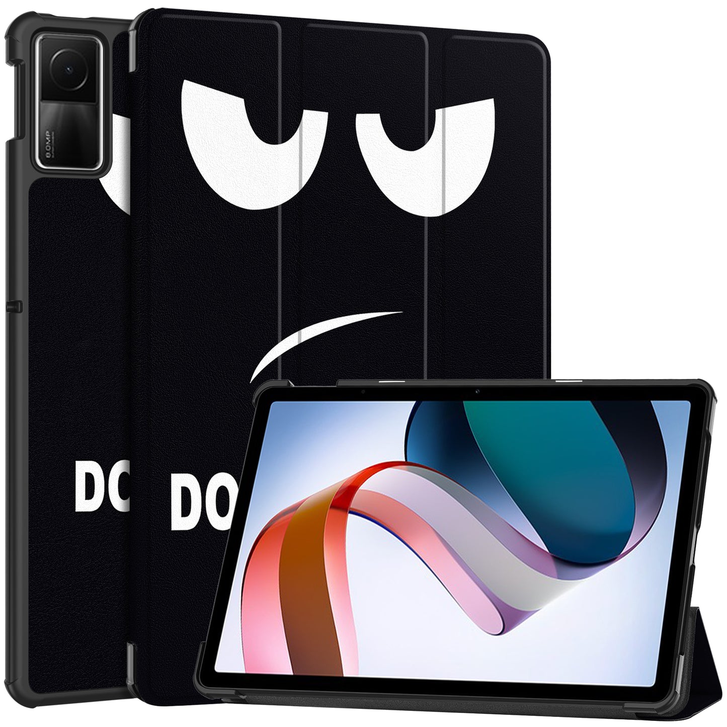 For Xiaomi Redmi Pad SE PU Leather Tablet Case Pattern Printing Tablet Cover with Tri-fold Stand