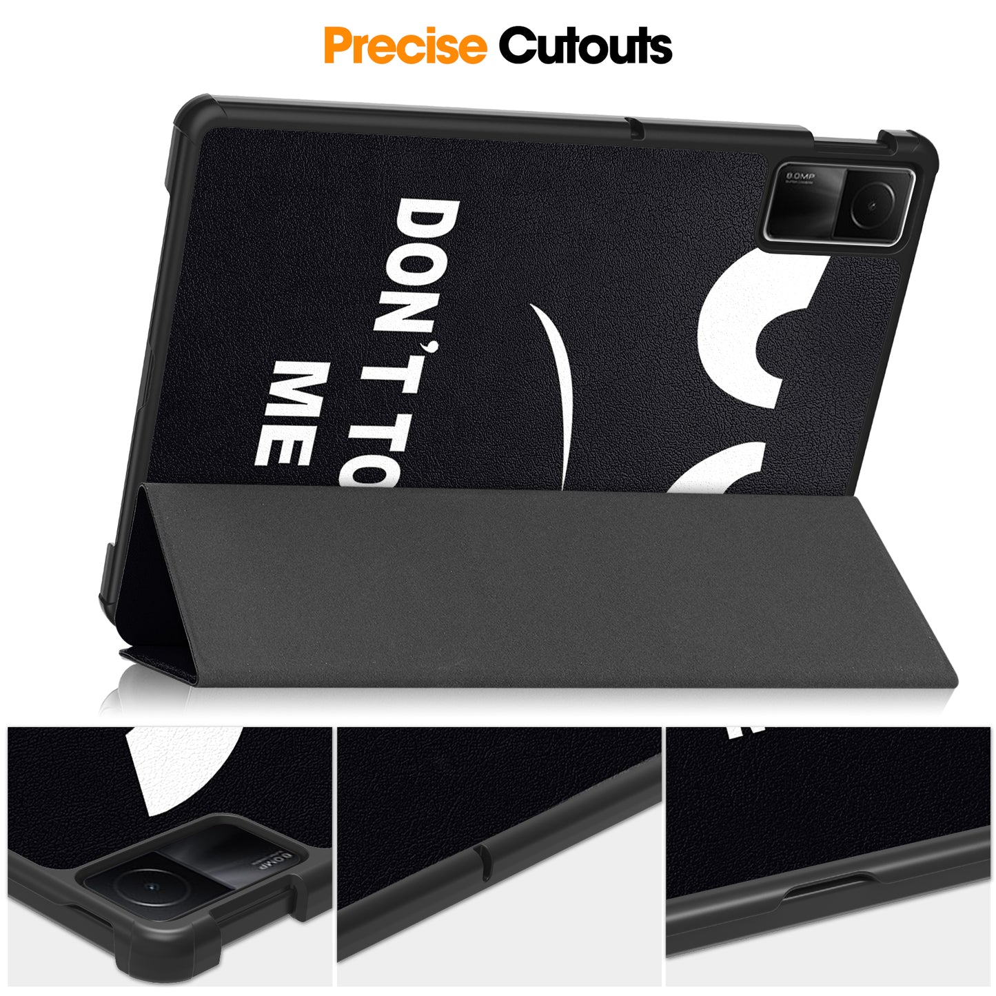 For Xiaomi Redmi Pad SE PU Leather Tablet Case Pattern Printing Tablet Cover with Tri-fold Stand