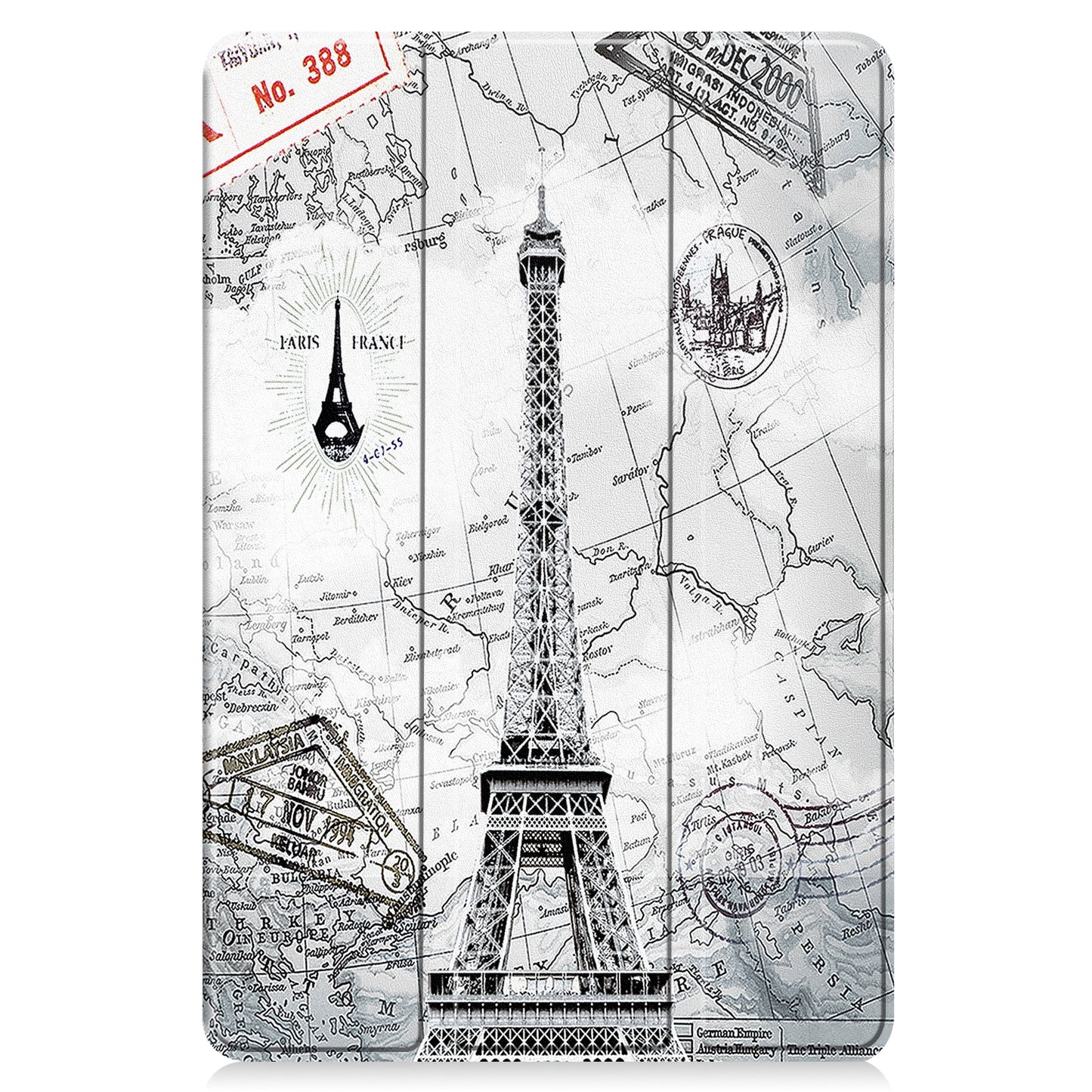 For Xiaomi Redmi Pad SE PU Leather Tablet Case Pattern Printing Tablet Cover with Tri-fold Stand