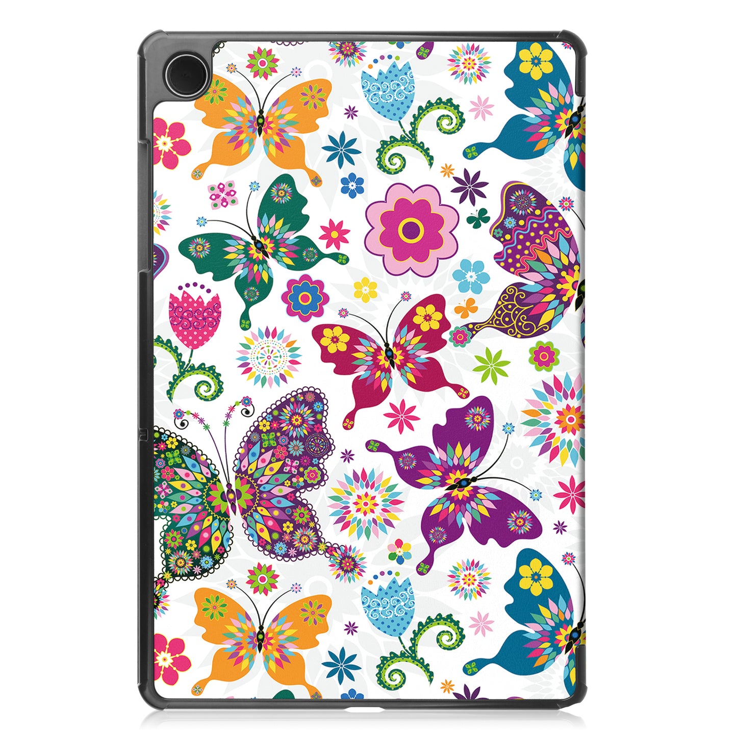 For Samsung Galaxy Tab A9+ Trifold Stand Tablet Case PU Leather Pattern Printing Smart Protective Cover