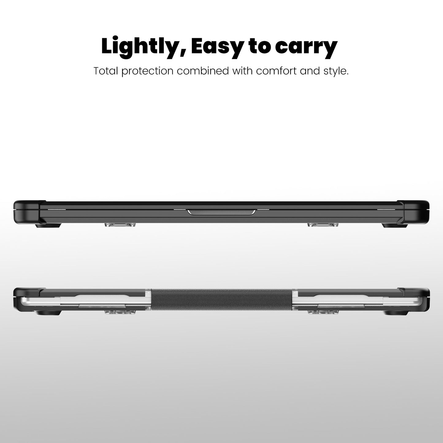 For Macbook Air 15 inch (2023) M2 A2941 PC+TPU Laptop Case Heat Dissipation Kickstand Non-slip Notebook Cover