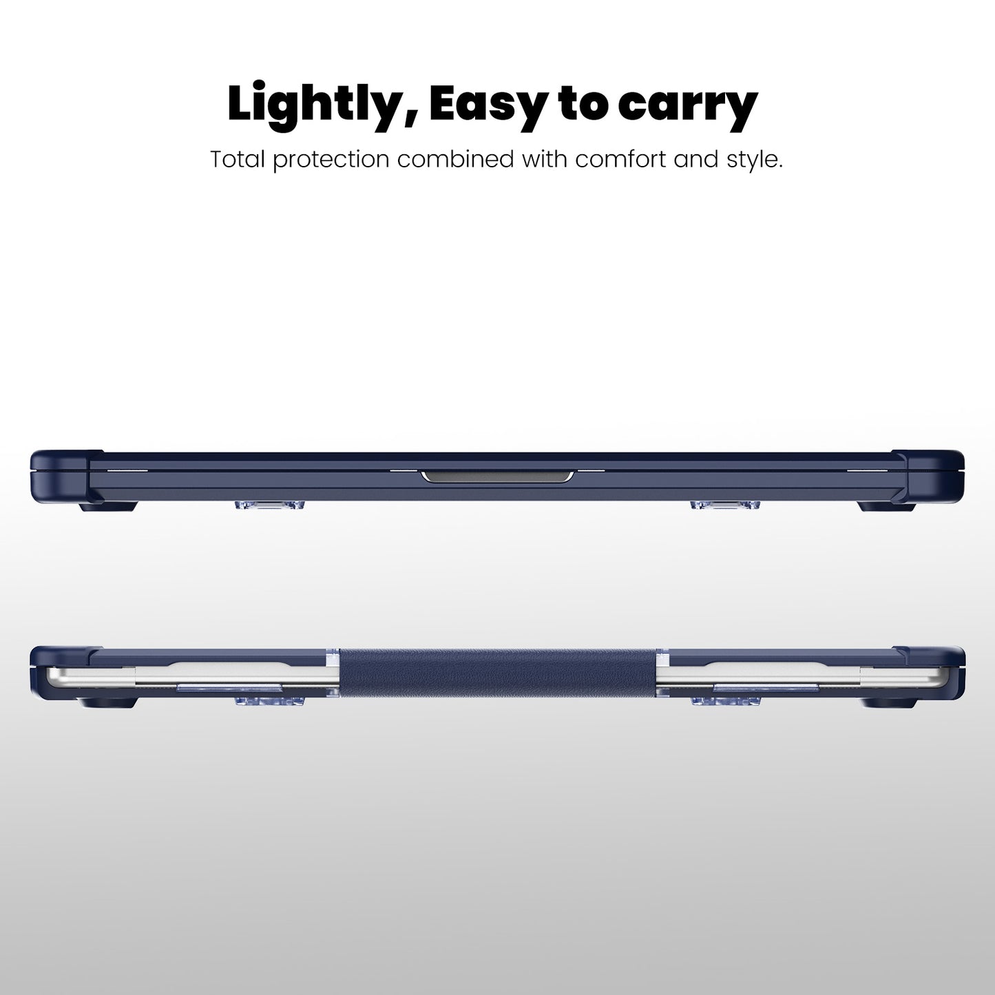 For Macbook Air 15 inch (2023) M2 A2941 PC+TPU Laptop Case Heat Dissipation Kickstand Non-slip Notebook Cover